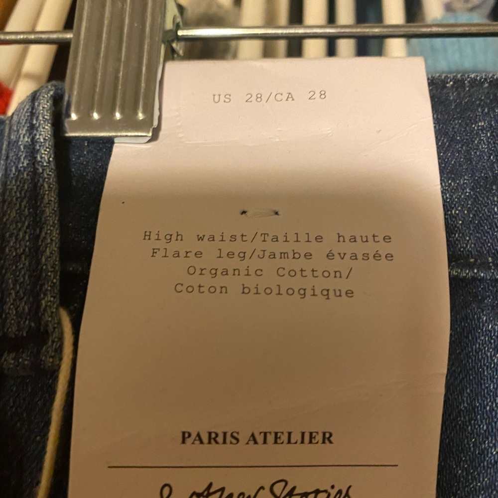 & Other Stories high waist flare leg sz 28 denim